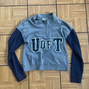 U of T quarter zip sweater, University of Toronto